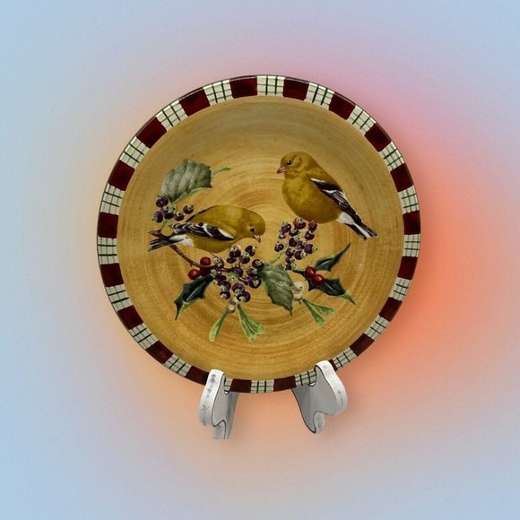 LENOX Winter Greetings Goldfinch Everyday by Catherine McClung Salad Plate - Picture 3 of 16